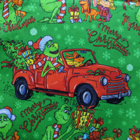 Mean One Christmas Car, medium project bag
