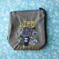 Life of the Party, small zipper bag