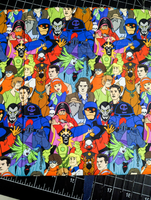 ScoobyNatural Stacked -Fabric Destash 56" Wide X 36" Tall