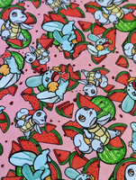 Lose my rind, Pocket Monsters - Fabric Destash 36" Wide X 30" Tall