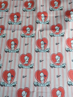 Kewpie Valentine -Fabric Destash 36" Wide X 25" Tall