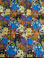 Anime Cats -Fabric Destash 54" Wide X 36" Tall