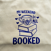 My weekend is all booked, Wide Tote Bag