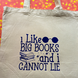 I like big books, Tall Tote Bag