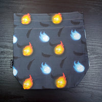 Fire and Ice Anime bag, small project bag