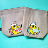 Knitting Rubber duck, bag, Knitting Project Bag