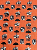 Micro Dysfunctional Family, Umbrella -Fabric Destash 38" Wide X 36" Tall