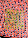 Micro Dysfunctional Family, Umbrella -Fabric Destash 38" Wide X 36" Tall