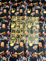 Grunge Dragon Anime- Fabric Destash 56" Wide X 43" Tall